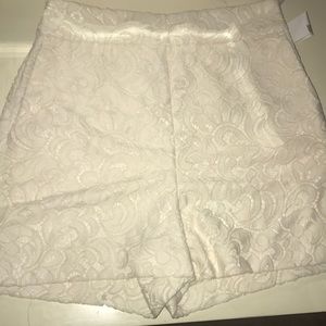 Cream shorts